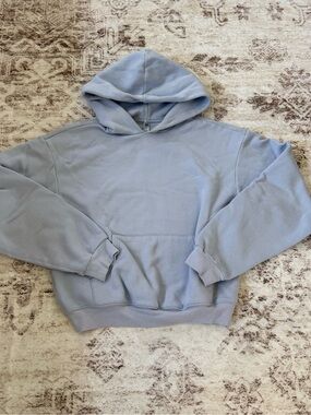 SKIMS Light Blue Women's Relaxed Pullover Hoodie